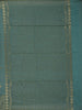 Teal Green Leaf Motif Woven Tussar Silk Saree
