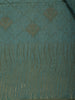 Teal Green Leaf Motif Woven Tussar Silk Saree