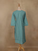 Teal Green Sequins Design Georgette Kurti - Diadem