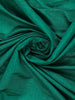Teal Green Solid Design Raw Silk Saree with Zari Border