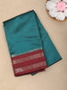 Teal Green Solid Design Soft Silk Fancy Wear Saree