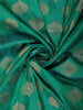 Teal Green Traditional Butta Zari Woven Design Banarasi Silk Designer Saree with Stone Work Border