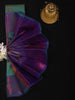 Teal Green and Purple Butta Design Soft Silk Saree with Contrast Border