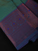 Teal Green and Purple Butta Design Soft Silk Saree with Contrast Border