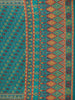 Teal Green Floral Designed Chanderi Cotton Saree - Diadem