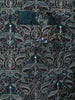 Teal Green Floral Embroidered Jacquard Sherwani Suit - Diadem
