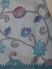 Teal Green Kalamkari Inspired Floral Printed Cotton Saree - Diadem