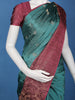 Teal Green Maroon Zari Woven Silk Saree - Diadem