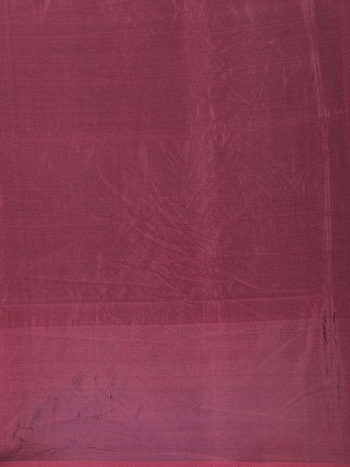 Teal Green Maroon Zari Woven Silk Saree - Diadem