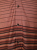 Terracotta Brown Striped Woven Design Cotton Formal Wear Full Sleeve Men Shirt