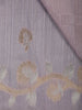 Thistle Purple Floral Woven Semi Tussar Saree