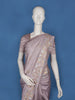 Thistle Purple Floral Woven Semi Tussar Saree