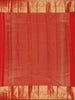 Tomato Red Floral Zari Woven Design Pure Kanchipuram Silk Saree