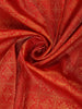 Tomato Red Floral Zari Woven Design Pure Kanchipuram Silk Saree