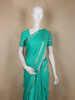 Tropical Aqua Teal Blue Butta Zari Woven Design Banarasi Saree