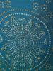 Turquoise Blue Bandhani Inspired Printed Design Crepe Straight Cut Salwar Suit with Dupatta