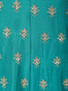 Turquoise Blue Floral Butta Sequins and Zari Embroidered Design Georgette Anarkali Salwar Suit with Matching Dupatta