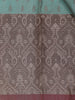 Turquoise Blue Floral Woven Pure Kanchipuram Silk Saree