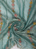 Turquoise Blue Heavy Stone Embellished Design Pure Organza Party Wear Saree with Designer Border
