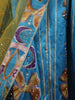 Turquoise Blue Stone Embellished Design Georgette Lehenga with Contrast Dupatta