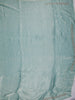 Turquoise Blue Vertical Striped Beads Embroidered Design Pure Tissue Silk Party Wear Saree with Designer Border