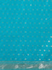 Turquoise Blue Zari Butta Design Banarasi Silk Saree with Silver Zari Woven Border