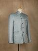 Turquoise Green paisley Design Viscose Men's Suit - Diadem