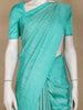 Turquoise Blue Striped Design Soft Silk Saree - Diadem