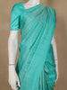 Turquoise Blue Striped Design Soft Silk Saree - Diadem