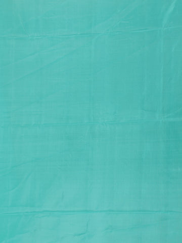 Turquoise Blue Striped Design Soft Silk Saree - Diadem