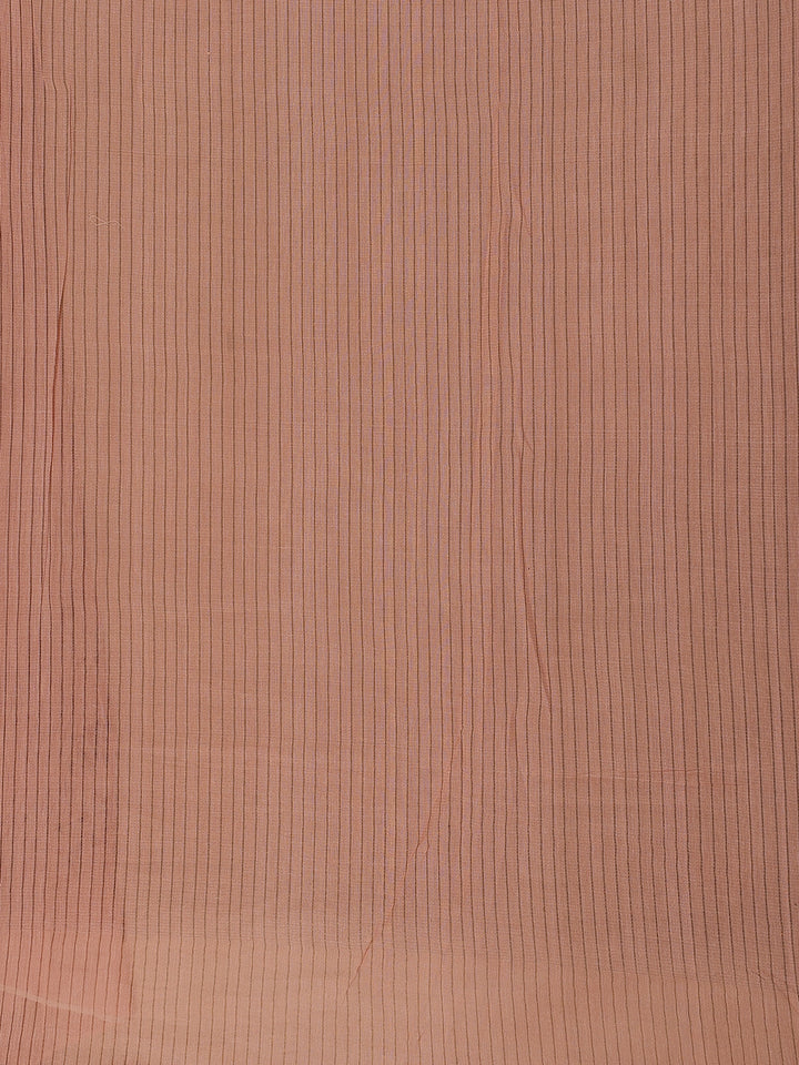 Peach Floral Printed Pura Tussar Silk Saree - Diadem