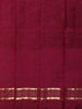 Vermilion Orange Butta Zari Woven Design Pure Kanchipuram Silk Saree with Contrast Zari Border