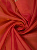 Vermilion Orange Butta Zari Woven Design Pure Kanchipuram Silk Saree with Contrast Zari Border