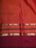 Vermilion Orange Butta Zari Woven Design Pure Kanchipuram Silk Saree with Contrast Zari Border