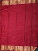 Vermilion Orange Floral Butta Zari Woven Design Pure Kanchipuram Silk Saree with Contrast Zari Border