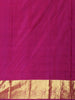 Vermilion Orange Geometric Zari Woven Design Pure Kanchipuram Silk Saree with Contrast Zari Border