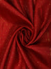 Vermilion Red Butta Zari Woven Design Pure Kanchipuram Silk Saree with Peacock Zari Border