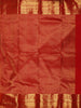 Vermilion Red Floral Butta Zari Woven Design Pure Kanchipuram Silk Saree with Matching Zari Border
