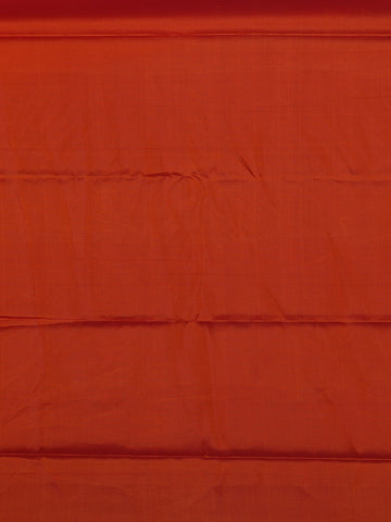Vermilion Red Floral Design Zari Woven Soft Silk Saree - Diadem