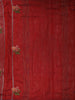 Vermilion Red Floral and Striped Zari Woven Design Tussar Saree