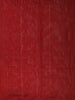 Vermilion Red Floral and Striped Zari Woven Design Tussar Saree