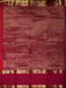 Vermilion Red Paisley Butta Zari Woven Design Pure Kanchipuram Silk Saree with Contrast Double Zari Border