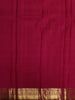 Vermilion Red Paisley Butta Zari Woven Design Pure Kanchipuram Silk Saree with Contrast Double Zari Border