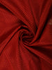 Vermilion Red Paisley Zari Woven Design Pure Kanchipuram Silk Saree with Contrast Paisley Zari Border