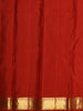 Vermillion Red Floral Zari Woven Design Pure Kanchipuram Silk Saree with Zari Border