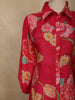 Vibrant Hot Pink Floral Printed Design Cotton Palazzo Suit