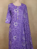 Vibrant Lavender Purple Bandhani Printed Design Cotton Straight Cut Salwar Suit