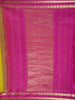 Vibrant Mustard Green Butta Zari Woven Design Pure Kanchipuram Silk Saree with Contrast Zari Border