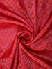 Vibrant Rani Pink and Deep Coral Red Geometric Zari Woven Design Pure Kanchipuram Silk Saree with Zari Border