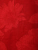 Vibrant Red Floral Self Woven Design Pure Cotton Straight Cut Salwar Suit with Matching Dupatta